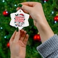 thumbnail image 5 of Graphic Design Student Ornament, Christmas Ornament 2025, Personalized Gift for Graphic Design Student Class Ceramic Snowflake Ornament Keepsake for Him or Her 211or26, 5 of 5