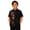 Black, variant on Boys Short Sleeve Button Down Shirt Day Of Dead Mexican Print Collar Casual Top For Halloween School Outdoor