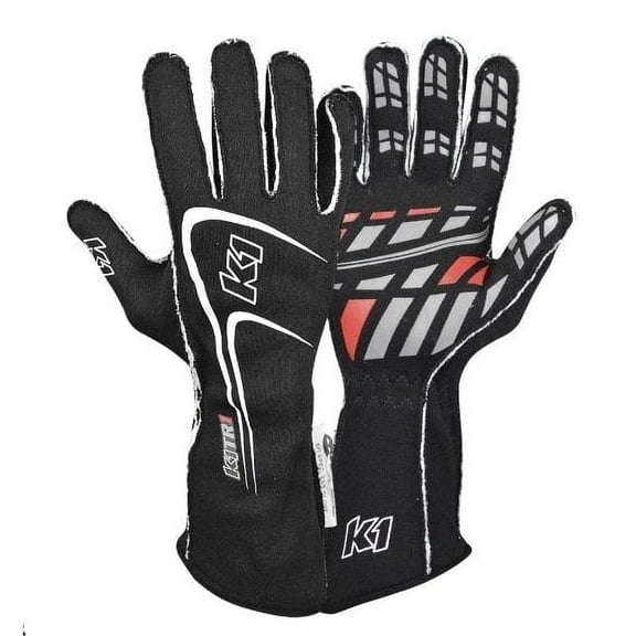 K1 Racegear Glove Track1 Black Small SFI 5