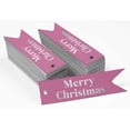 thumbnail image 2 of Inkdotpot Pack Of 100 Real Silver Foil Paper Tags Merry Christmas Favor Hang Tags, 2 of 6