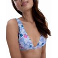 thumbnail image 3 of Splendid Women's Standard Bikini Floral Blue/Purple Size Small, 3 of 4