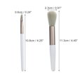 thumbnail image 2 of 8 Pcs Makeup Brush Set Travel Brush Contour Brush Artificial Fiber Plastic Metal Handle Light Blue, 2 of 7