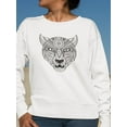 thumbnail image 2 of Ethnic Leopard Sweatshirt Women -Image by Shutterstock, Female Medium, 2 of 4