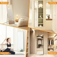 thumbnail image 4 of Full Length Mirror - 64"x21" Standing or Leaning & Wall Mounted, Floor Mirror with Thin Aluminum Alloy Frame, Ideal for Living Room, Cloakroom, Gold, 4 of 11