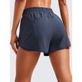 thumbnail image 2 of Shorts CRZ YOGA tiro alto 3" secado rápido con cierre azul marino, 2 of 5