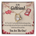 thumbnail image 4 of To My Girlfriend The One Forever Necklace w Message Card, 4 of 20