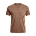thumbnail image 6 of Mens T-Shirts Short Sleeve Cotton UPF 50+ Lightweight Moisture Wicking Casual Crew Neck Basic Tee Shirts Big and Tall Size M-4XL Brown, 6 of 6