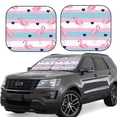 thumbnail image 1 of Saiise Flamingo1 for Foldable Car Sun Shades (2-Pack) Offer Sun Protection with an Easy-fold Design for Convenient Windshield Shading-Medium, 1 of 6