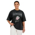 thumbnail image 4 of Women's WEAR by Erin Andrews  Charcoal New York Yankees Oversized Boyfriend T-Shirt, 4 of 4