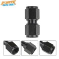 thumbnail image 1 of Universal Anodized Aluminum Black Female Thread Straight Swivel Socket Fitting Adapter Union Hose End Pipe Connectors~3104, 1 of 1