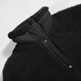thumbnail image 6 of Women's Jackets Button Stand Collar Sleeveless Sherpa Fuzzy Vest with Pockets Lightweight Outwears, 6 of 8