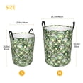 thumbnail image 5 of Balery Cute Frog Round Laundry Basket with Handles Waterproof Freestanding Laundry Hamper for Clothes Toys in the Dorm and Family-Medium, 5 of 8