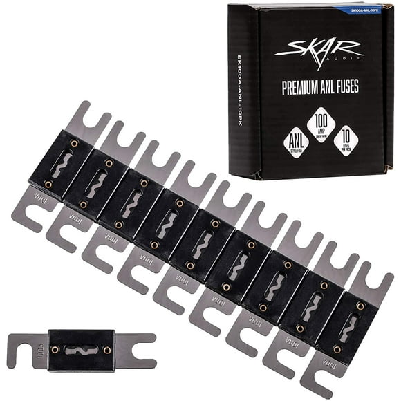 Skar Audio 100 Amp Nickel Plated ANL Fuses (10 Pack) - SK100A-ANL-10PK