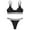 Black, variant on Aayomet Bikini Sets For Women Swimwear Bikini Women's Split Swimwear The Charm Of Swimsuit Set In Summer,White XL