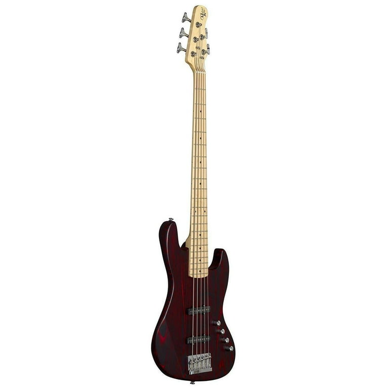 Michael Kelly Element 5OP 5-String Bass Guitar (Trans Red