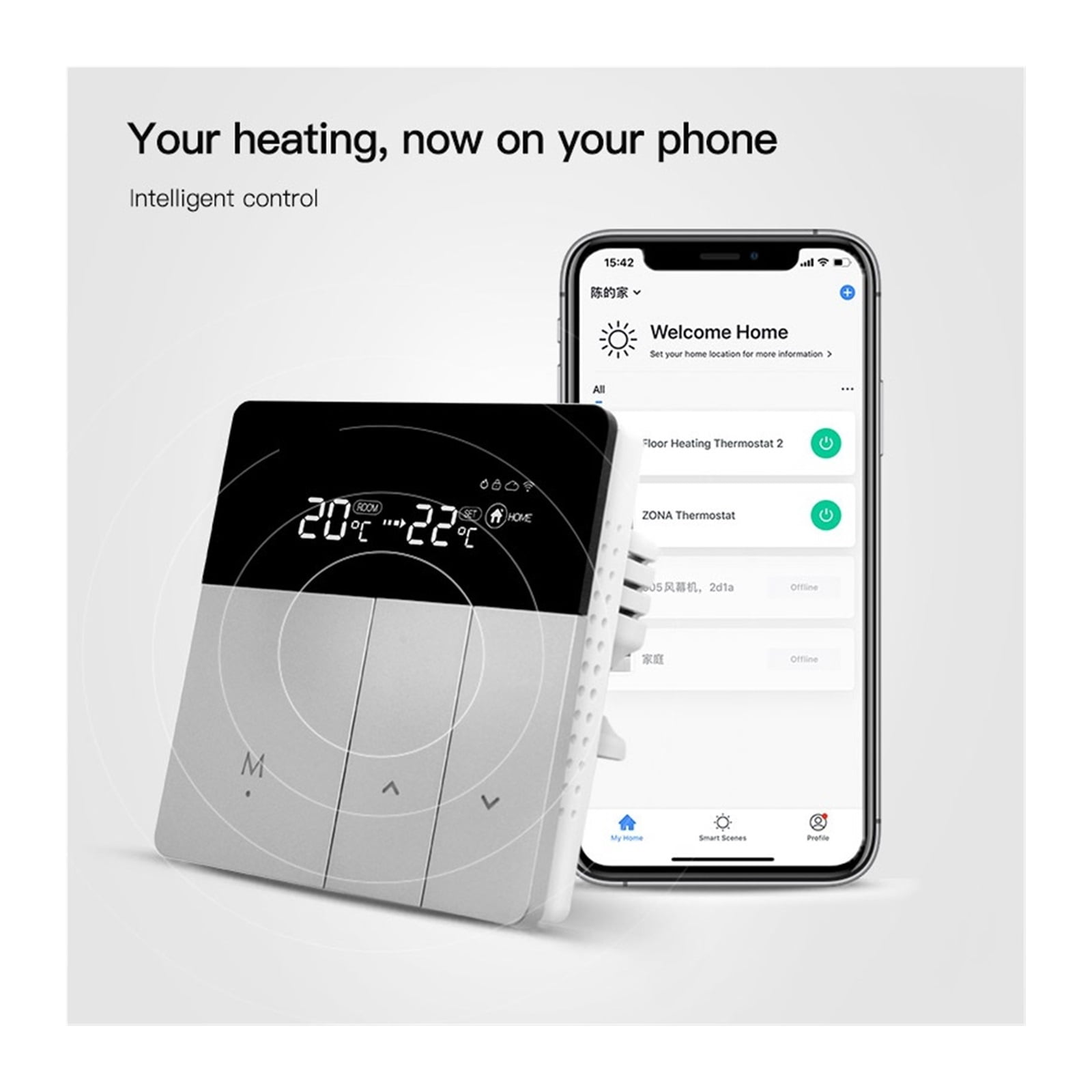 Smart Thermostat, Temperature Controller For Home Water Electric Floor Gas Boiler Heating Work With APP ,Save Energy