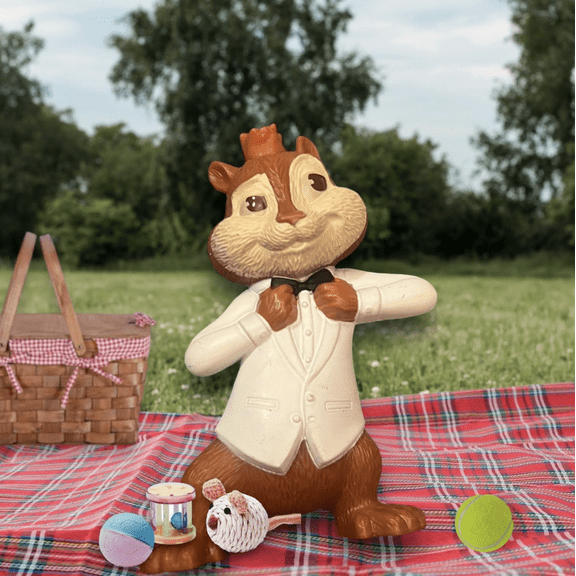 NEW 3” Alvin and the Chipmunks Chipwrecked CAKE TOPPER white outfit Figure Figurine