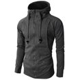 thumbnail image 3 of H2H Mens Casual Slim Fit Hoodie Zip-Up Long Sleeve Active Jersey Jackets (KMOHOL019), 3 of 6