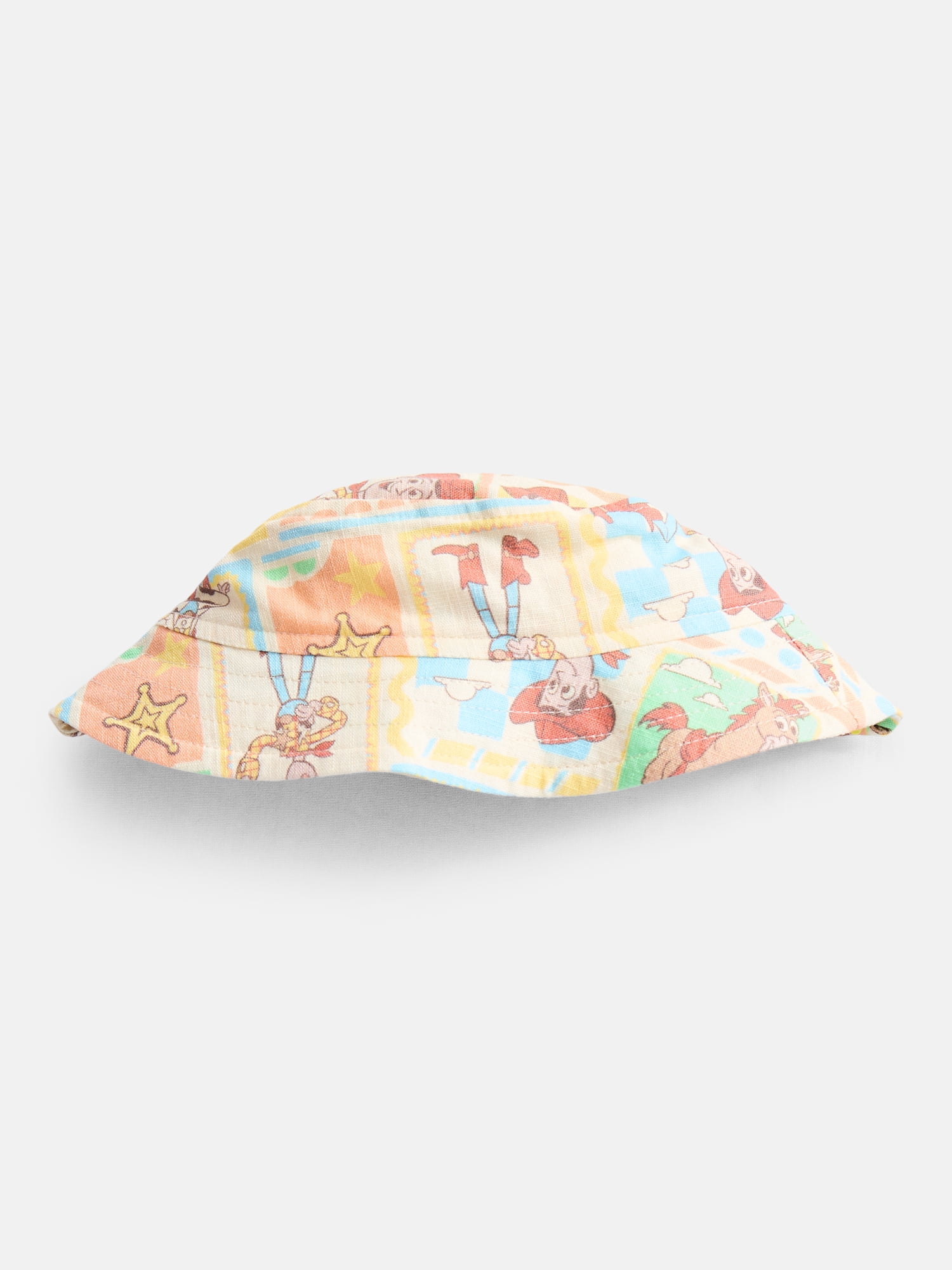 Toy Story Baby Boys' Print Cotton Romper and Bucket Hat Set, 2-Piece, Sizes 0/3M-24M