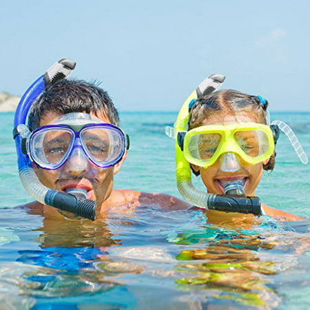 Ivation Snorkel Mask - Diving Mask - Single Lens Frameless Diving mask Perfect for Scuba Diving, Snorkeling,