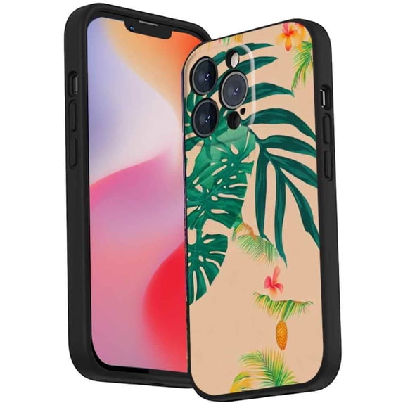 Tropical-351 Phone Case, Degined for iPhone 14 Pro Max Case Men Women, Flexible Silicone Shockproof Case for iPhone 14 Pro Max