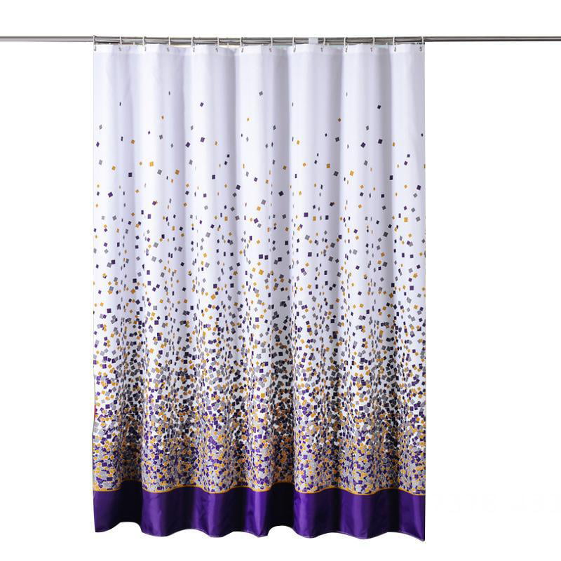 Ciujoy Shower Curtain Purple Mould Proof Resistant 180 x 180 cm Marble Art 
