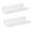 White, variant on Tnarru 2 Pieces Acrylic Floating Wall Shelves Modern Wall Ledge Shelves for Bedroom White