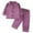 Purple, variant on Hwmodou Toddler Girls 2 Piece Pajamas Boy Girl Long Sleeve Solid Color Tops T Shirt Pants Set Dailywear Workout Comfy,1-6Y