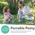 thumbnail image 4 of Nuby Portable Potty and Toilet Training Seat with Disposable Bags and Travel Bag, Gray/White, 4 of 13