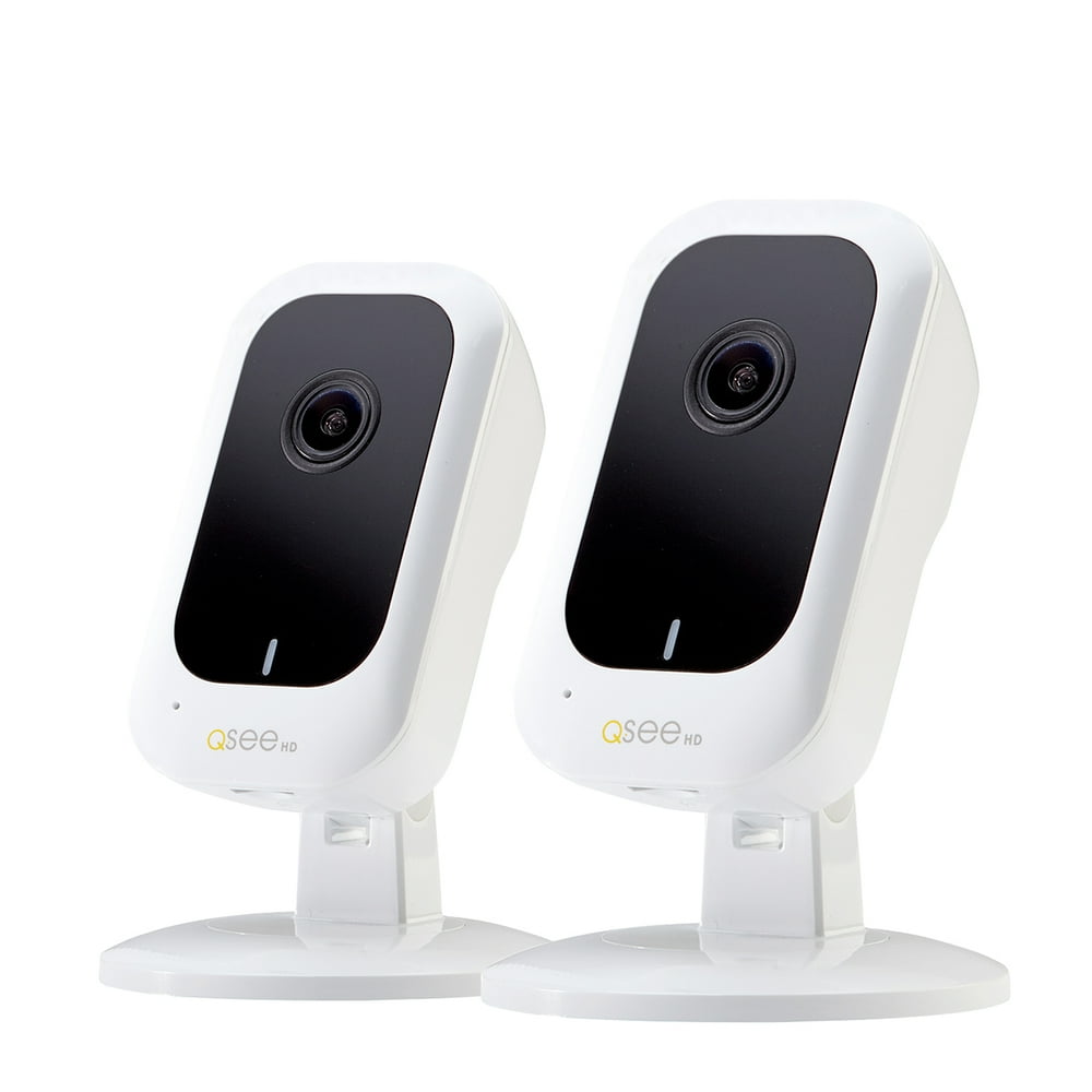 QSee 2Pack WiFi 3MP Cube Cameras with 16GB Micro SD cards Walmart