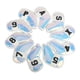 thumbnail image 1 of Cubiertas universales de la cabeza de golf Colorida Superficie del espejo 4 8 S Cuña protectores portátiles Equipo de entrenamiento Accesorios Blanco 10 piezas Kearding  OD019601-02, 1 of 7