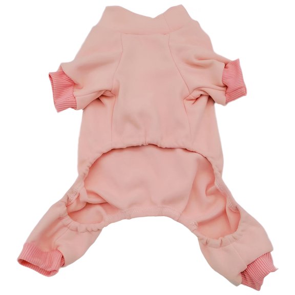 TELOLY 1Pcs Dog Pajamas,Velvet Dog Sweaters for Medium Dogs Boy,Girl Dog Clothes,Pink,L