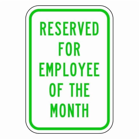 Lyle Employee Parking Sign,18" x 12, RP-043-12HA RP-043-12HA