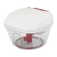 thumbnail image 3 of Mini picadora de alimentos de cocina de 550 ml, trituradora de ajo manual, machacadora, licuadora con cepillo raspador, 3 of 14