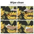 thumbnail image 4 of JEUXUS  Round Table cover, Table Cloth, Yellow Sunflowers Washable Table Cover with for Restaurant, Picnic, Wedding, Indoor and Outdoor Dining, 4 of 7
