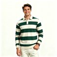 thumbnail image 2 of ClodeEU Men’s Long Sleeve Polos Casual Sweatshirts Tops, Striped Fashion Long Sleeve Pullover Tops, Big and Tall, Size S-3XL, 2 of 5
