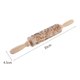 thumbnail image 3 of Rodillo de impresión de madera lavable en relieve para utensilios de cocina (patrón) Ndcxsfigh Libre de BPA, 3 of 7