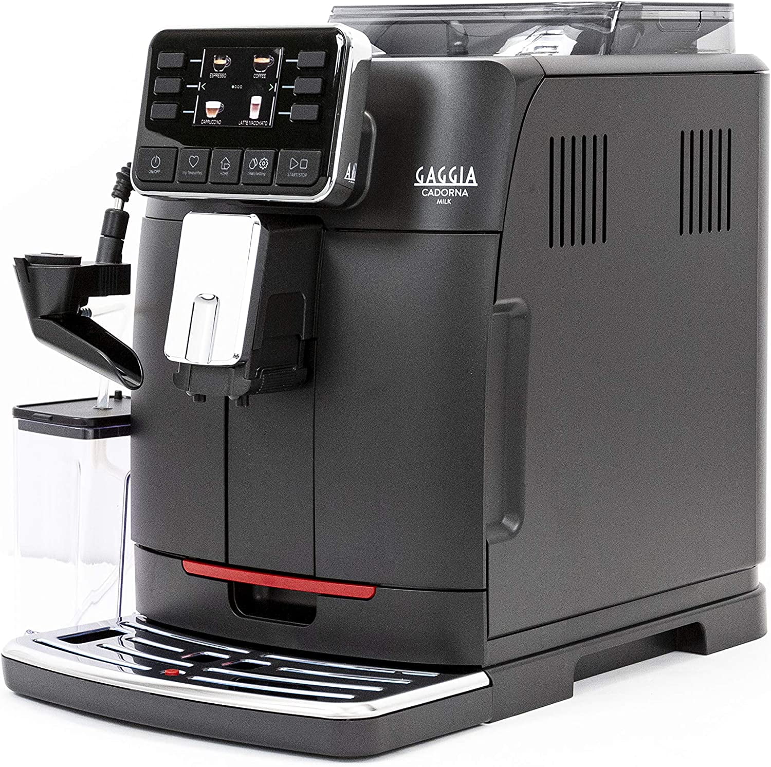 Gaggia Cadorna Milk Super-Automatic Espresso Machine, 60.8 fluid ounces, Black, Medium