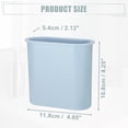 thumbnail image 3 of Unique Bargains Wall Mount Toothbrush Holder Stand for Bathroom Light Blue Self Adhesive Tooth Brush Holder, 3 of 7