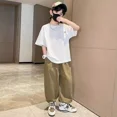 thumbnail image 4 of Traje de verano elegante y moderno para niños, conjunto de ropa informal de estilo chino para niños de mediados a grandes, nuevo estilo 2024, 4 of 5