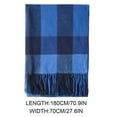 thumbnail image 3 of Up to 65% off Women's Fall Winter Scarf Classic Tassel Plaid Scarf Warm Soft Chunky Large Blanket Wrap Shawl Scarves Fashionable Scarf on Clearance, 3 of 9