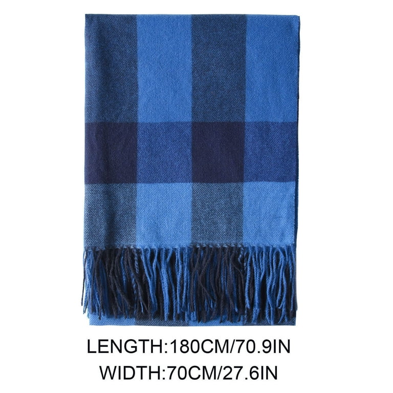Women's Scarf Long Plaid Blanket Chunky Oversized Winter/Fall Warm