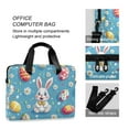 thumbnail image 4 of FORMRS 16" Laptop Bag Carrying Sleeve Case with Handle Travel Shoulder Briefcase, Easter Bunny Pattern, 4 of 8