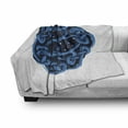 thumbnail image 3 of Celtic Tree Soft Flannel Fleece Blanket, Modern Composition of Classic Ireland Digital Drawing in Blue Shades, Cozy Plush for Indoor and Outdoor Use, 50" x 60", Night Blue and Indigo, by Ambesonne, 3 of 6