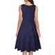 thumbnail image 4 of Guardurnaity Vestido casual Sin mangas Cómodo Vestido de verano Playa Vacaciones Escuela Graduación Vacaciones Fecha Noche Verano Ropa Accesorios Vestidos Azul oscuro S, 4 of 6