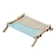 thumbnail image 4 of Hamaca para gato con ventana para gato, duradera con marco de madera, cama para gato que ahorra espacio, salón para gatito, gato, siesta, tomar el sol gris azul, 4 of 9