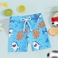 thumbnail image 2 of Zanarzt Kids Boys Swimming Trunks Toddler Swim Trunks Baby Boy Bathing Suit Kids Swimsuits Boys Board Shorts Kids Swim Shorts Boys' Swimwear Sky Blue,2-3 Years, 2 of 4