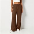 thumbnail image 4 of Admvng Women's Wide Leg Pants Elastic Waist Comfy Vacation Trousers with Pockets, 4 of 5