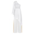 thumbnail image 2 of iiniim Liturgical Dance 2pcs Outfits for Womens Worship Dress Sheer Lace Praise Dance Tunic Overlay Ivory XXL, 2 of 7