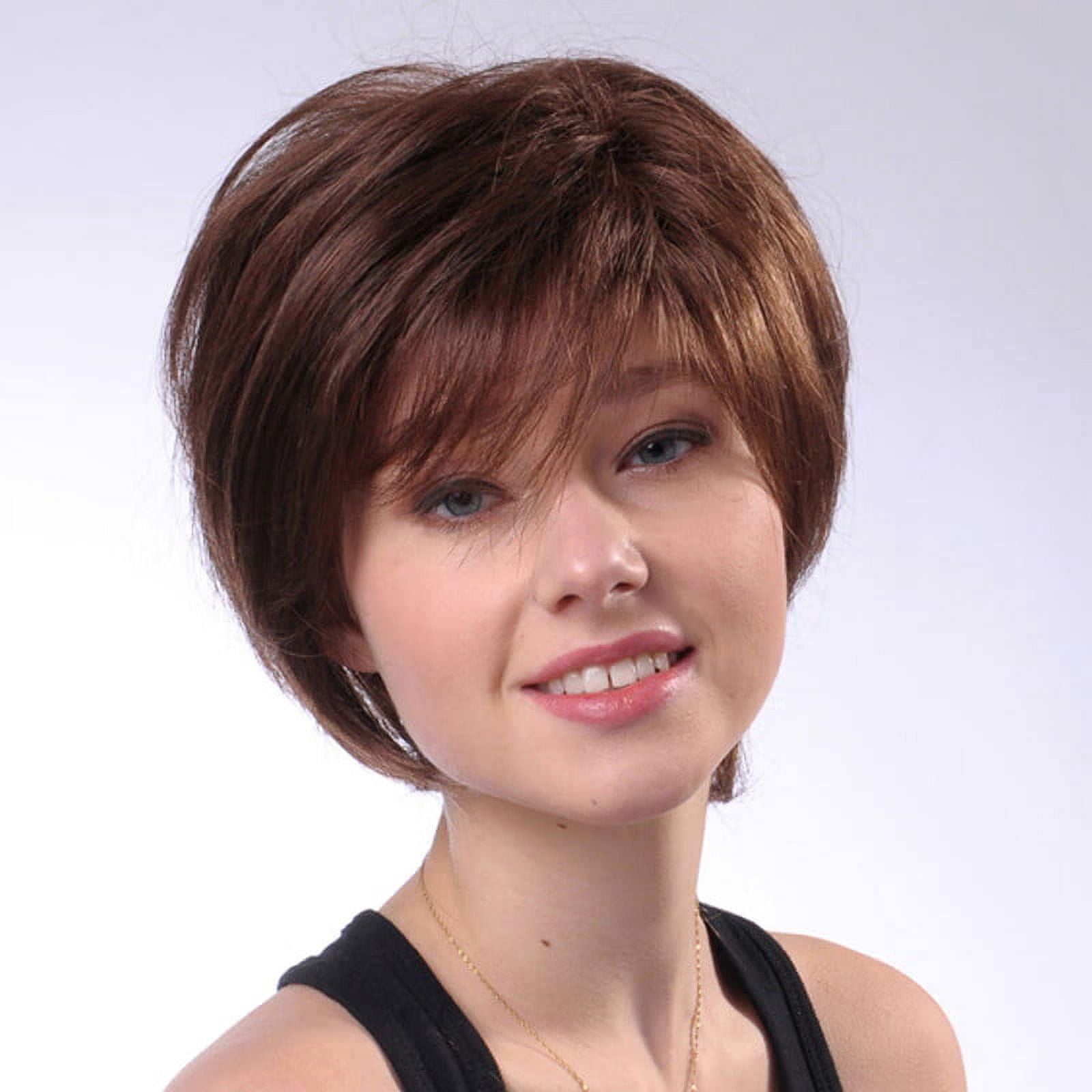 SUCS Natural Short Wigs for Women Human Hair Wig Short Hair Wig(2Pack)